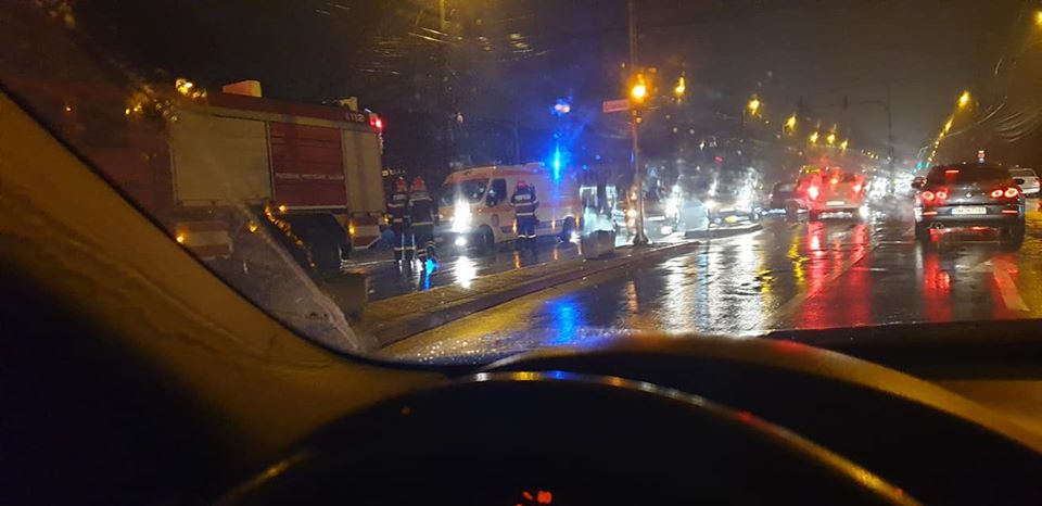 Accident rutier în Calea Lipovei. Sursă foto: Info trafic jud. Timiș