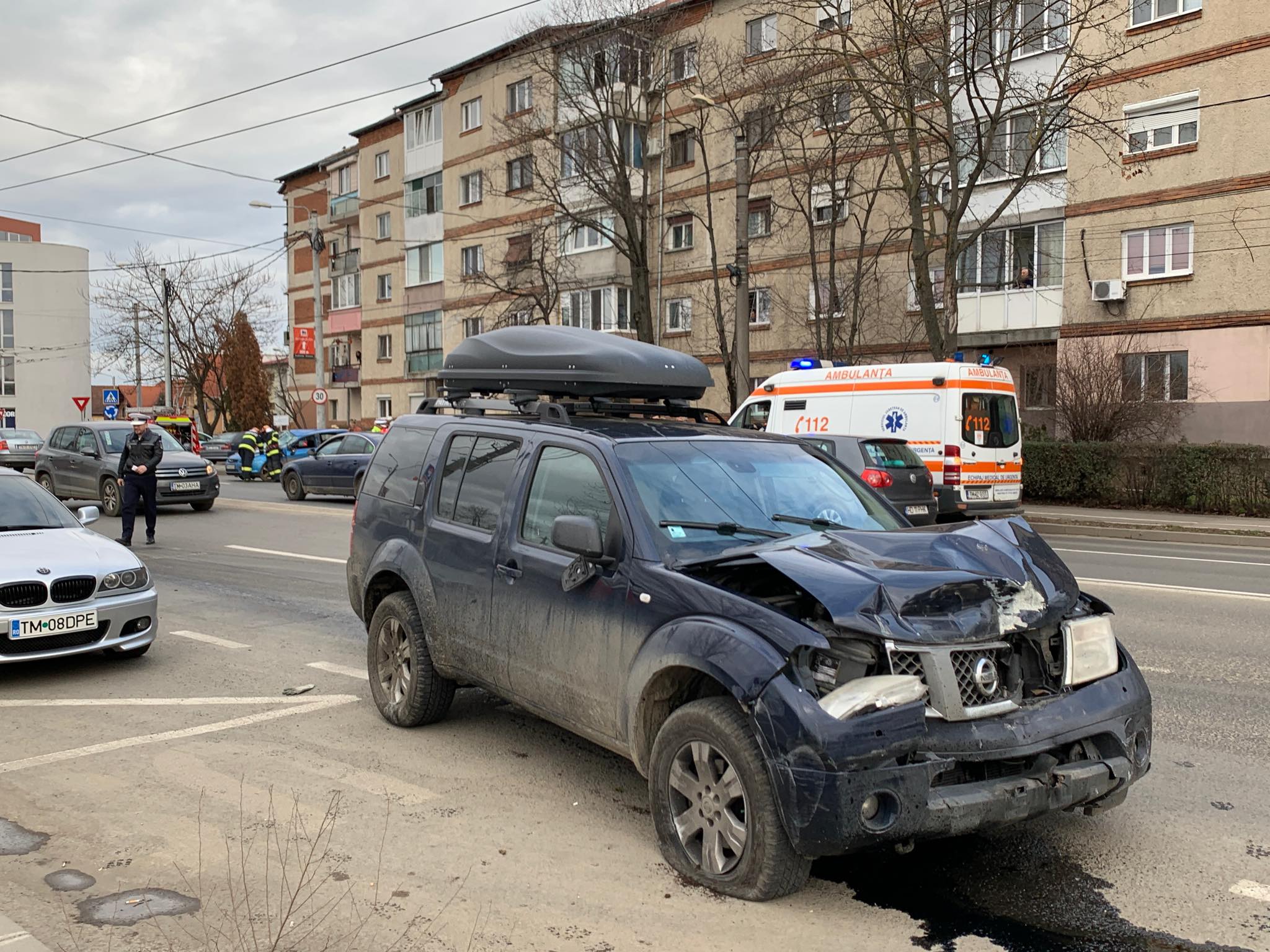 Accident spectaculos la Timișoara