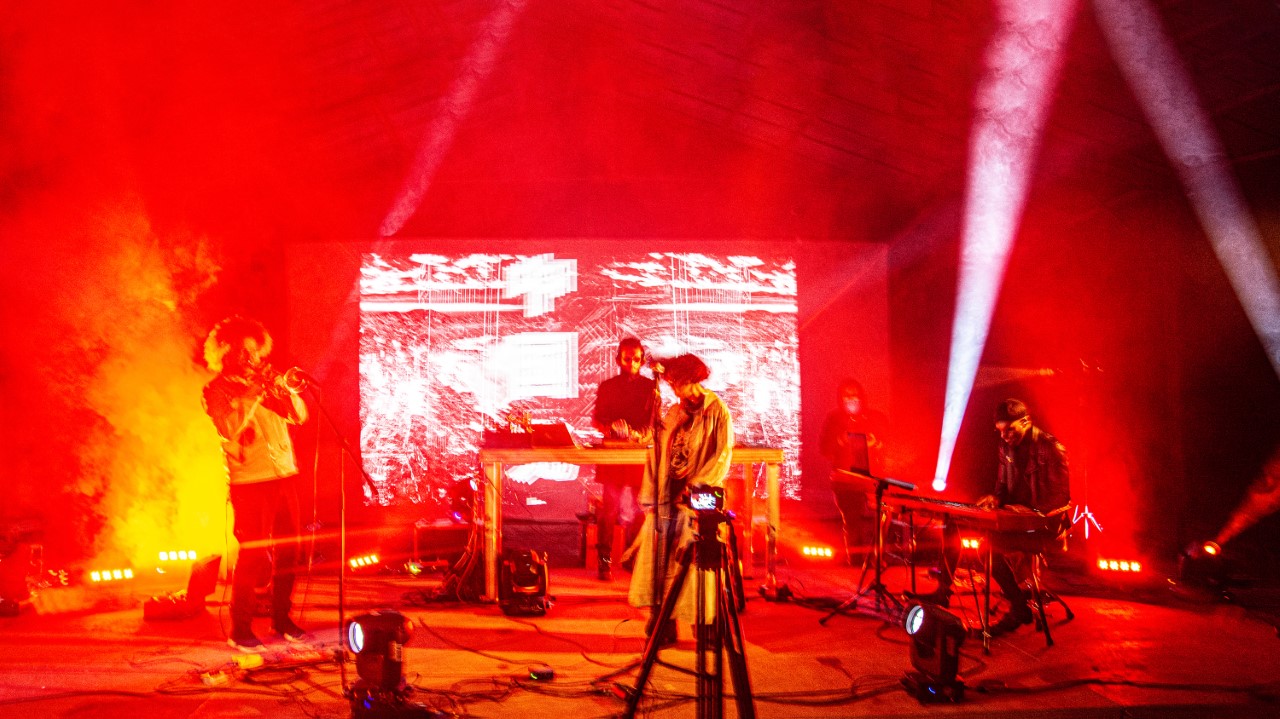 Thy Veils live at Simultan Festival XV: Petre Ionuțescu, Daniel Dorobanțu, Alira Mun, Marcelle Poaty-Souami. Foto: Anita Ramona