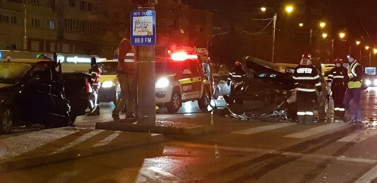 Accident rutier la Piața Verde