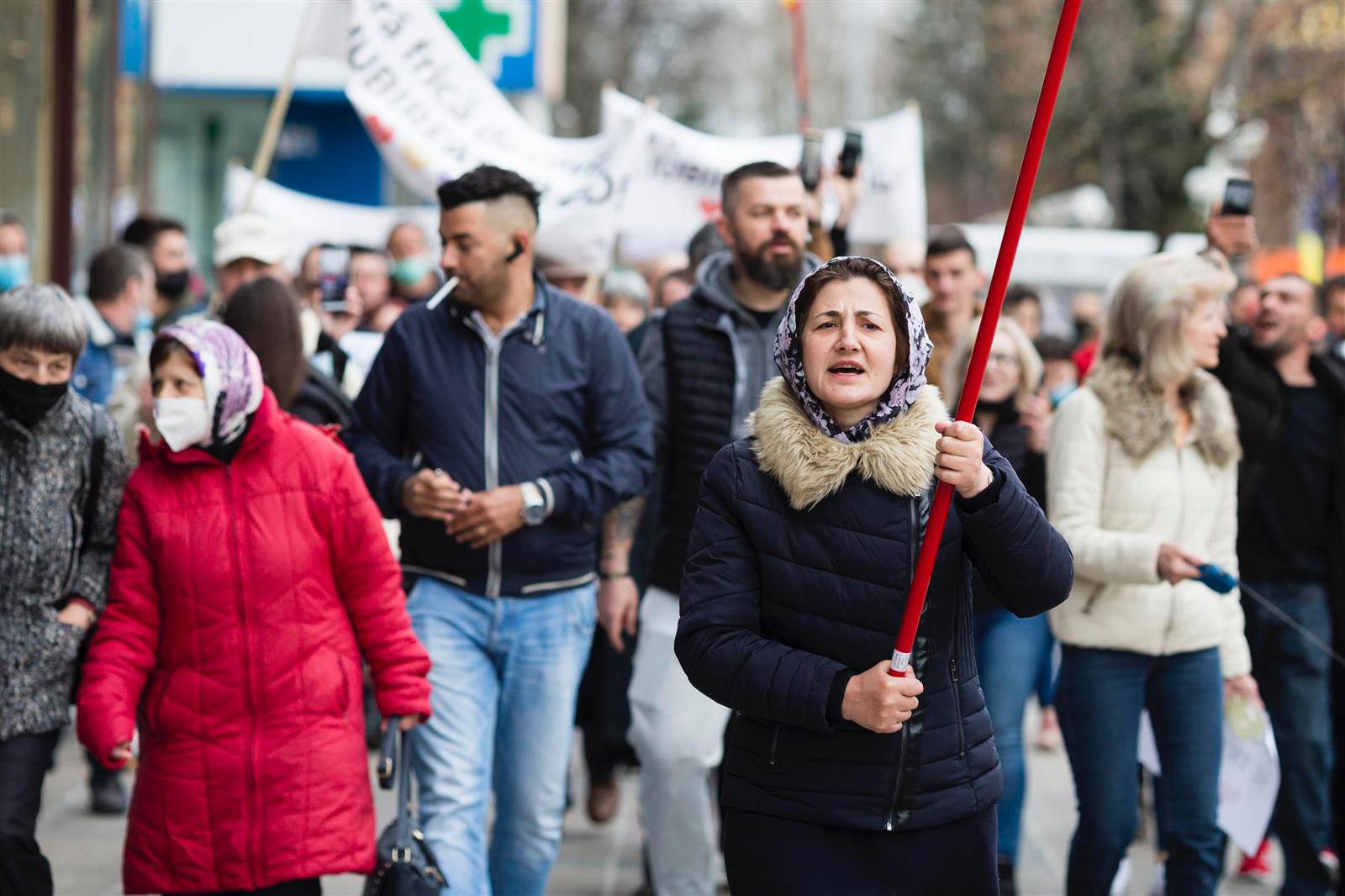 Proteste la Timișoara, împotriva restricțiilor impuse în pandemie. FOTO - Cornel Putan (5)