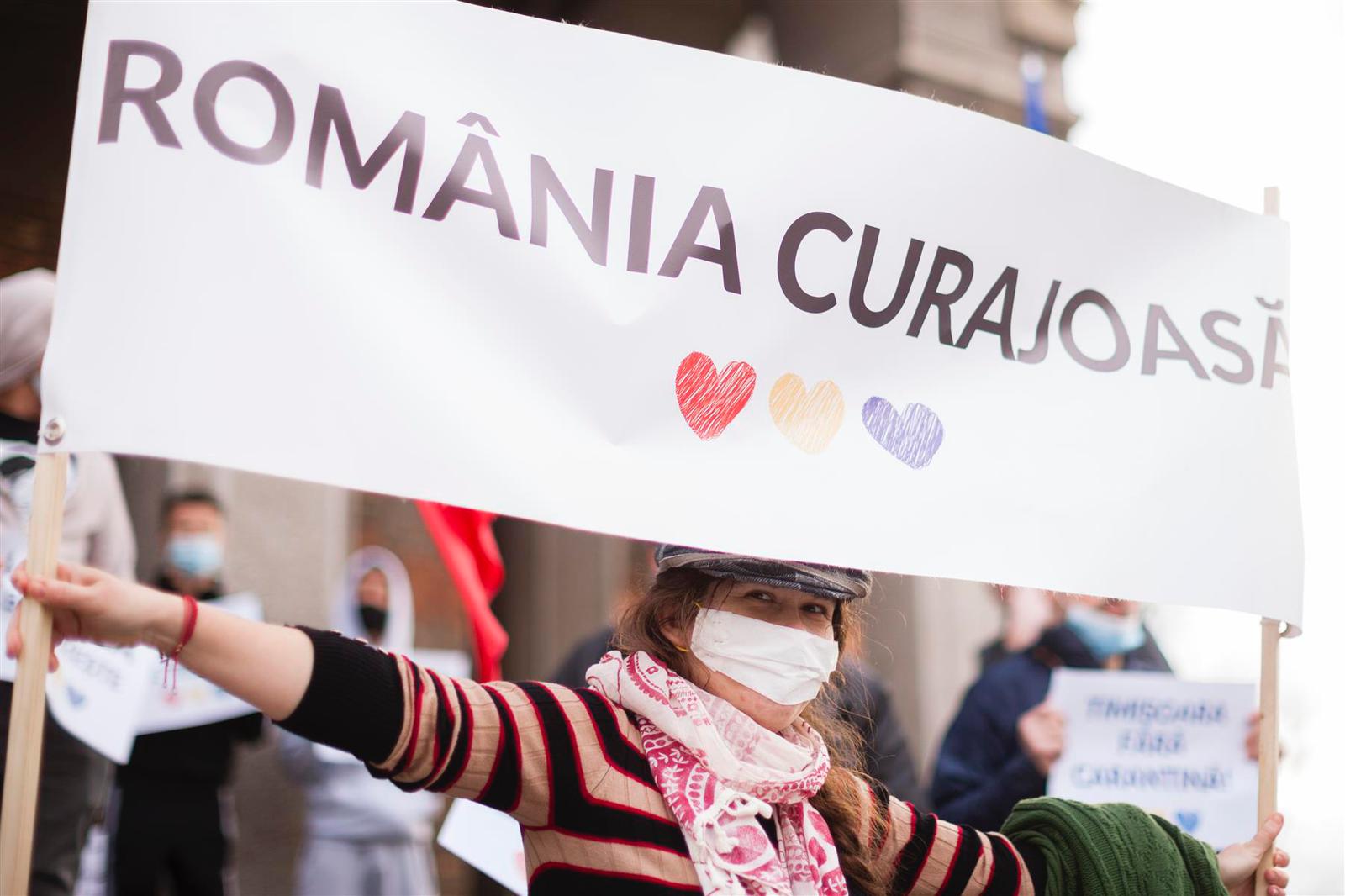 Proteste la Timișoara, împotriva restricțiilor impuse în pandemie. FOTO - Cornel Putan (1)