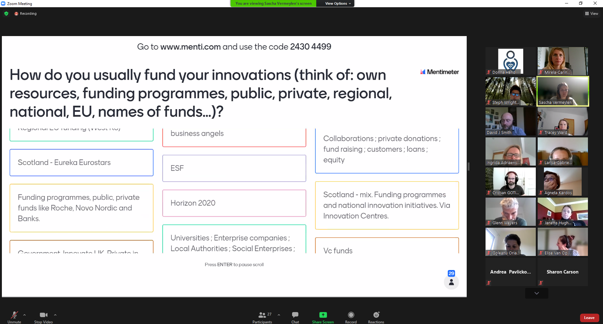 10. How do you fund innovation