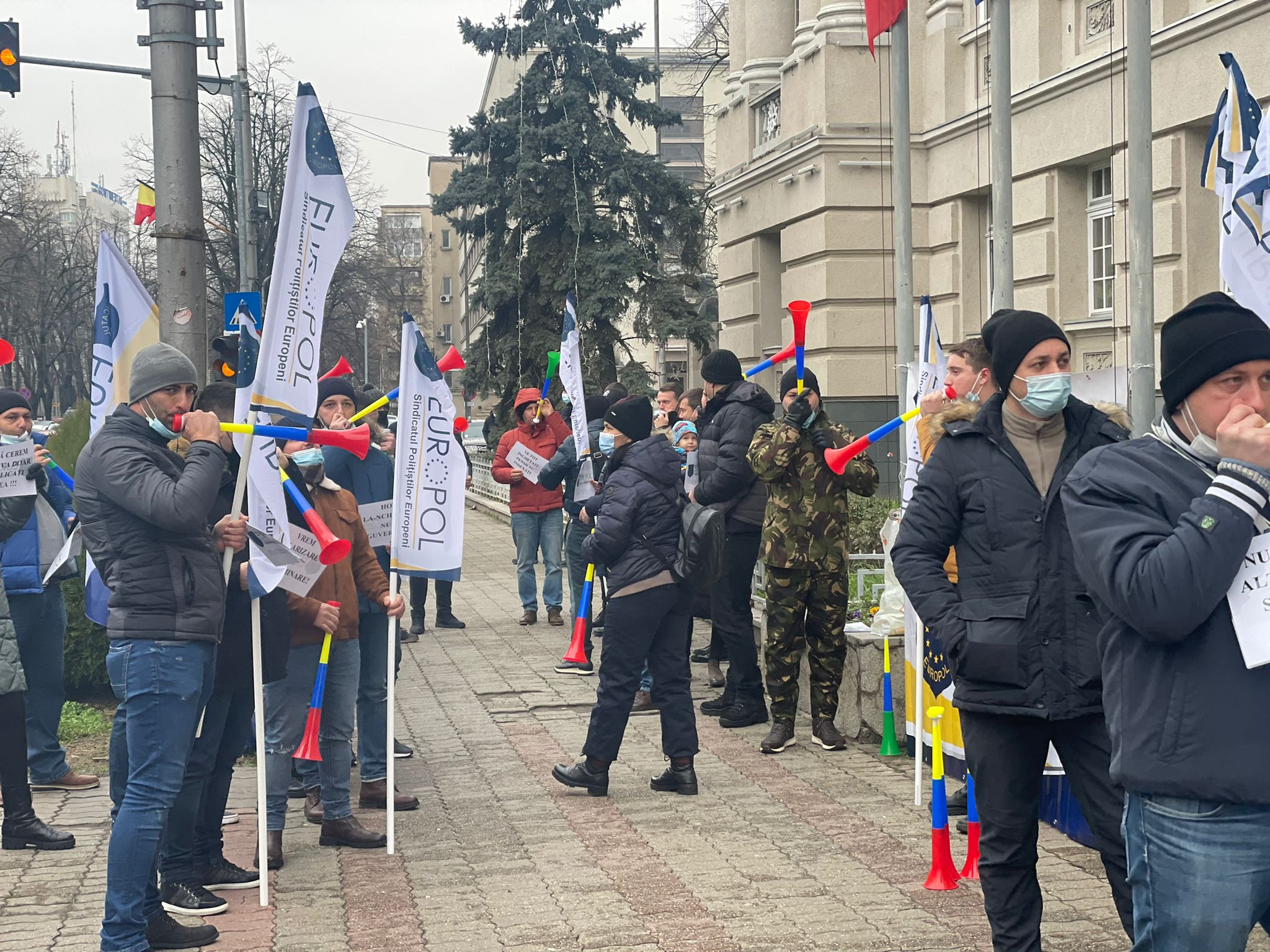 protest politisti europol