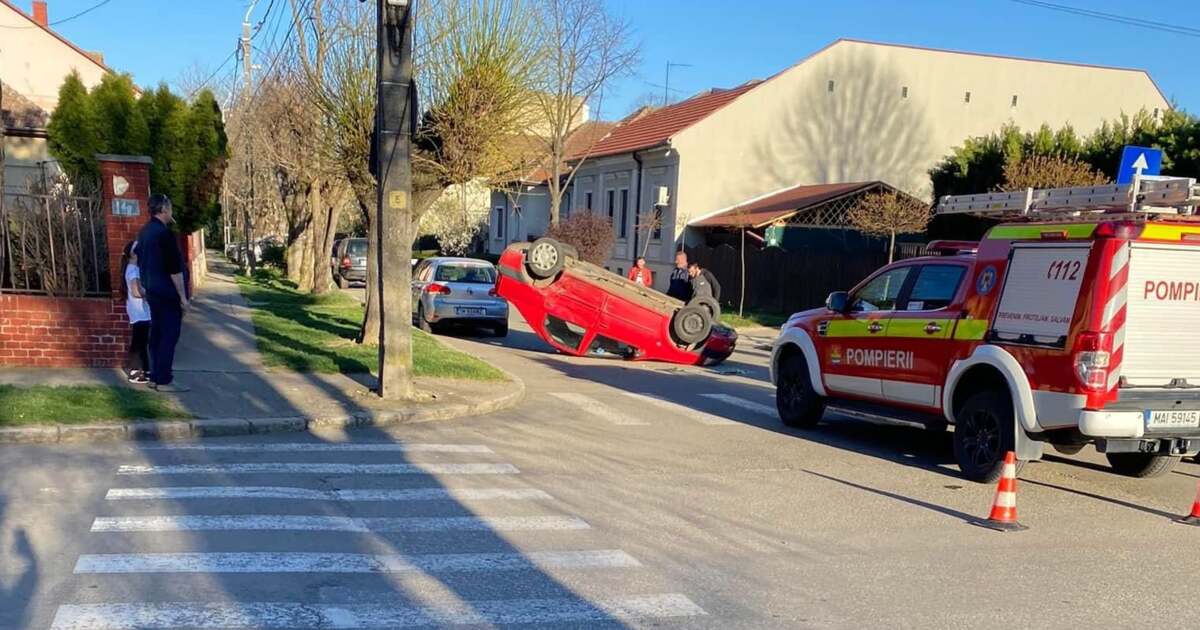 Accident with victims, including a child, in Timișoara.  A car overturned