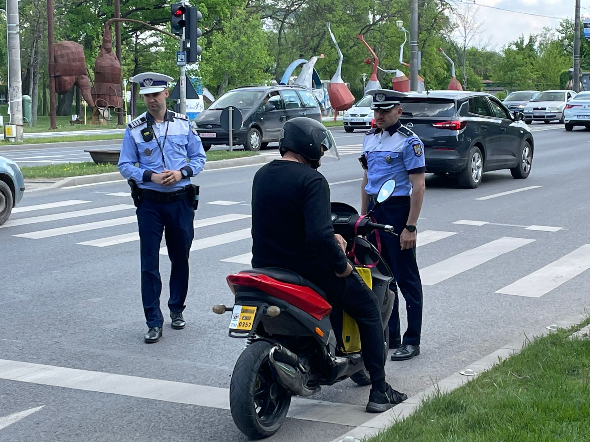 razie politie motocicleta