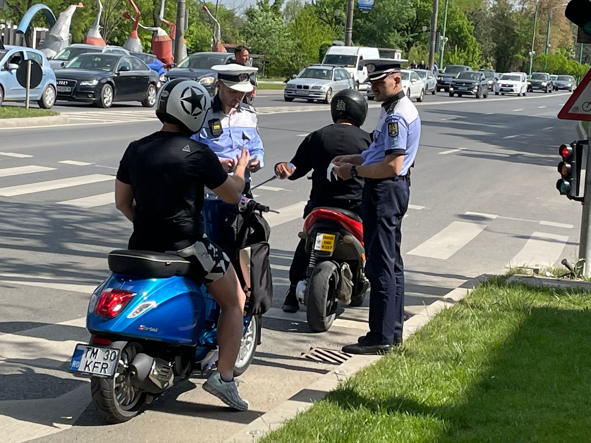 razie politie motocicleta