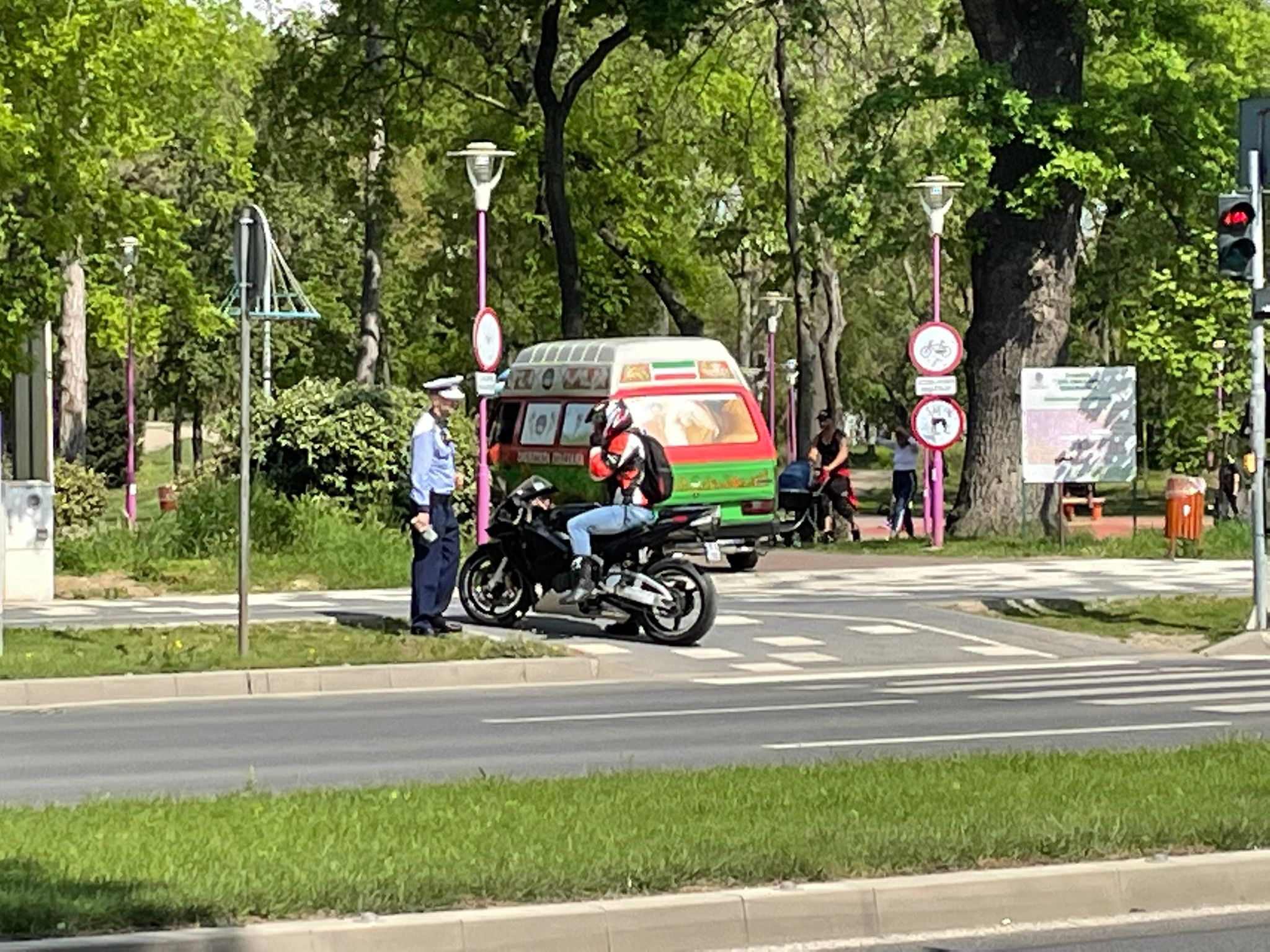 razie politie motocicleta