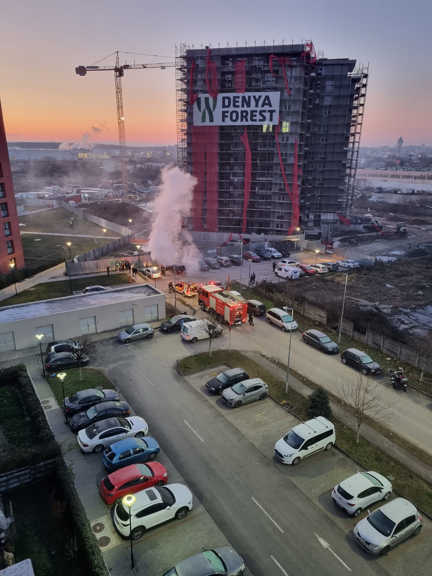 incendiu masina parcare timisoara (4)