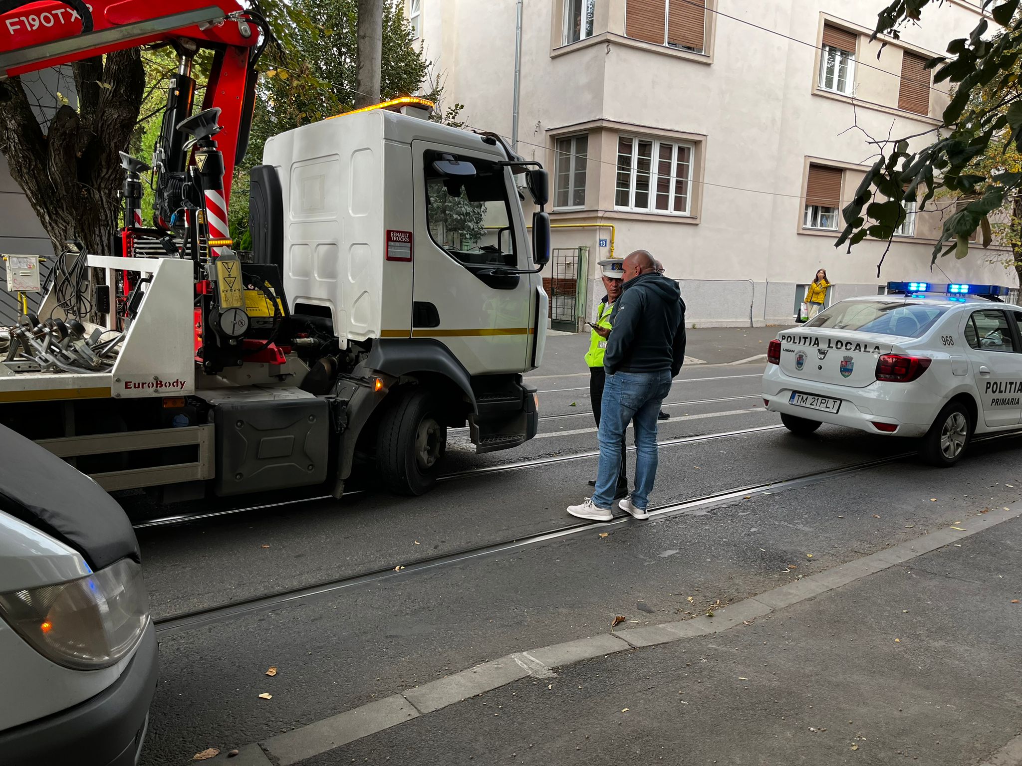 Circulație blocată tramvaie