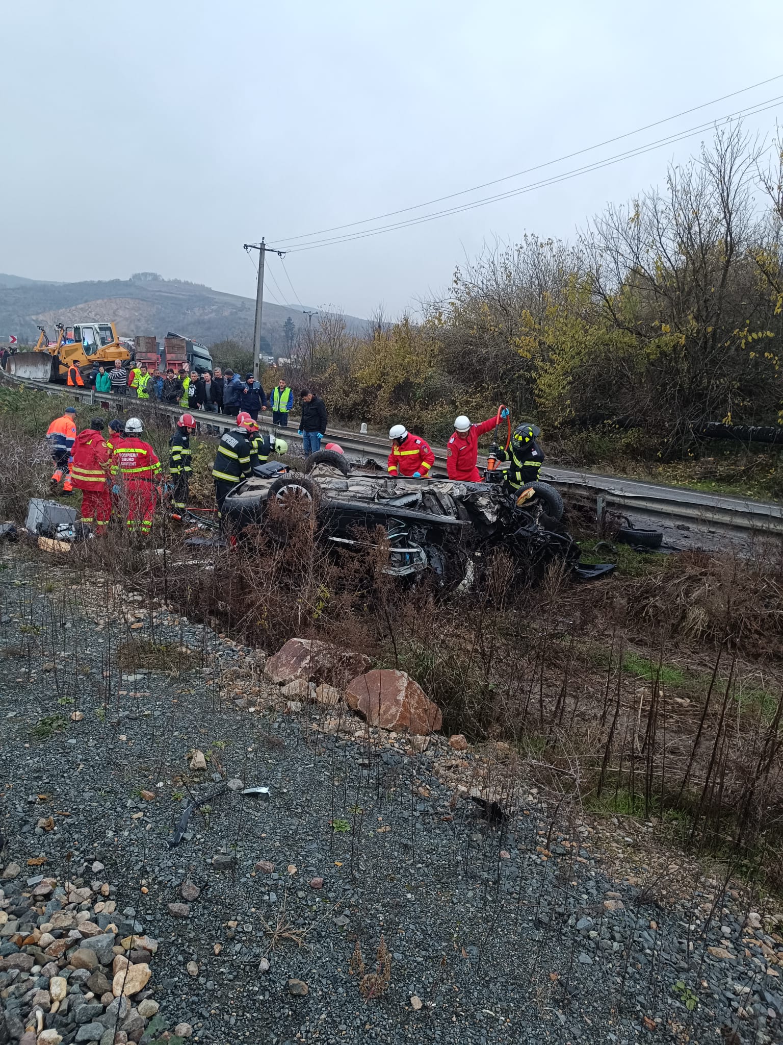 Accident Păuliș buldoexcavator