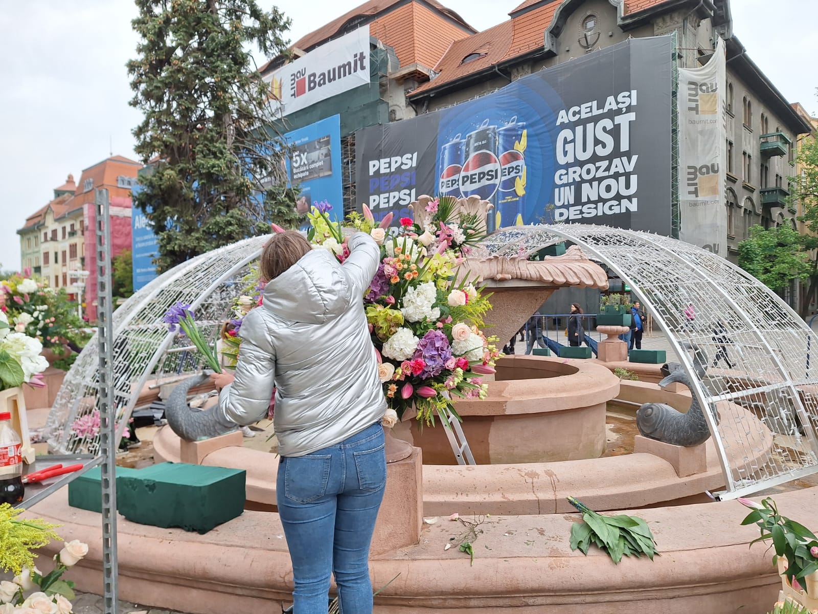 fantana cu pesti centru timisoara