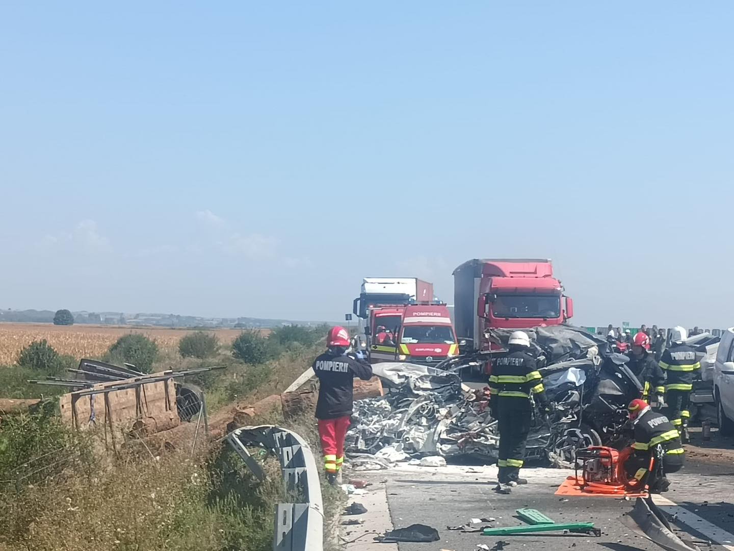 Accident A1 Timișoara-Lugoj