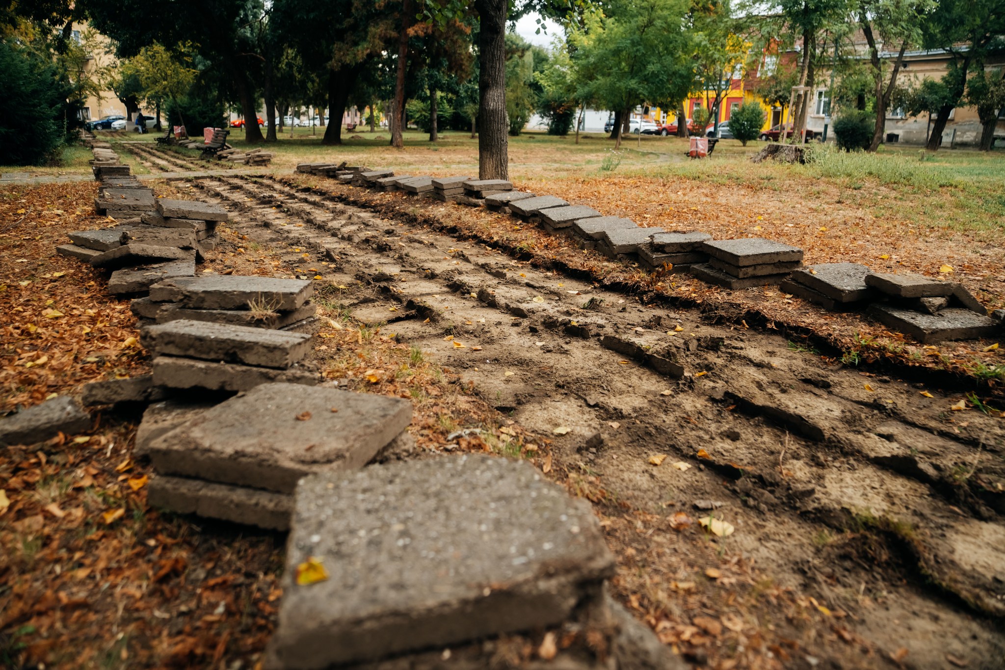 Lucrări Parcul Piața Crucii