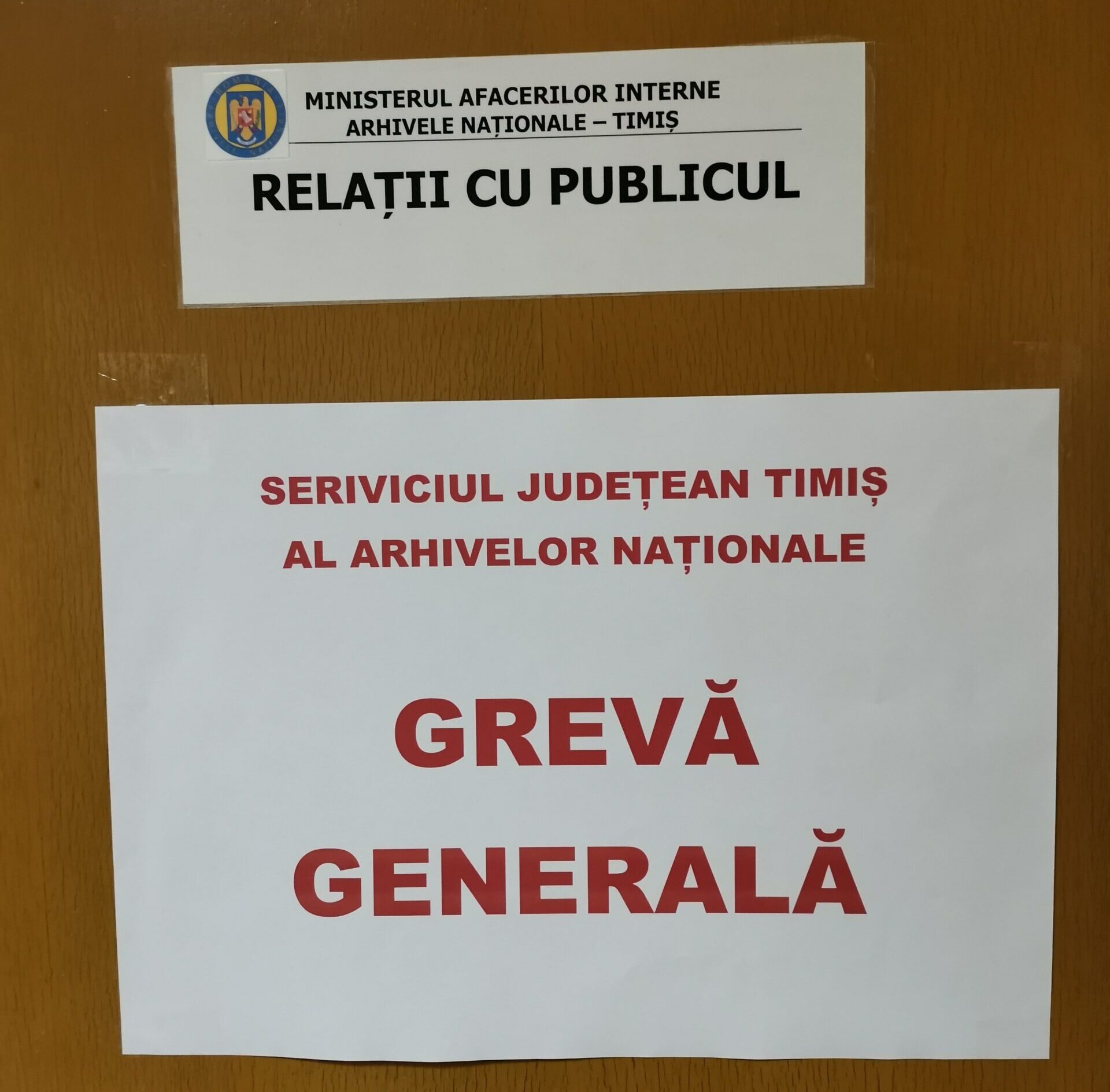 Grevă generală Arhive Naționale