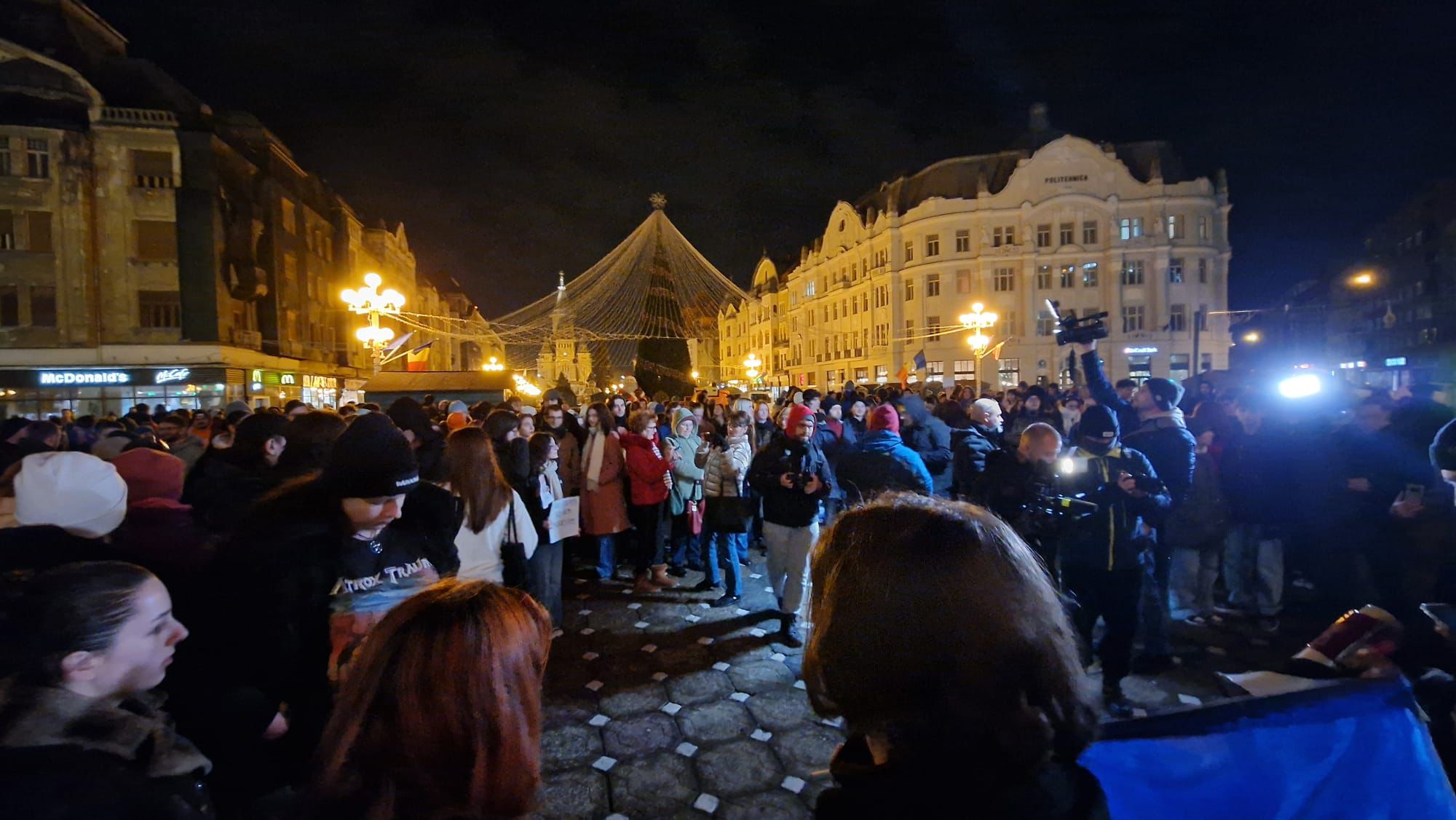 Manifestație Piața Victoriei